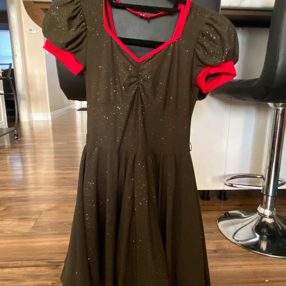 Black and Red Dance/Skating Dress